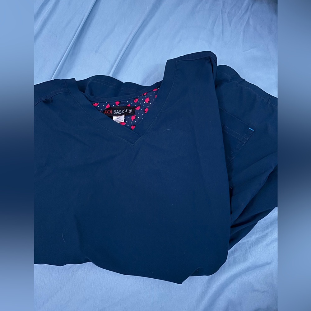 Navy blue scrub set